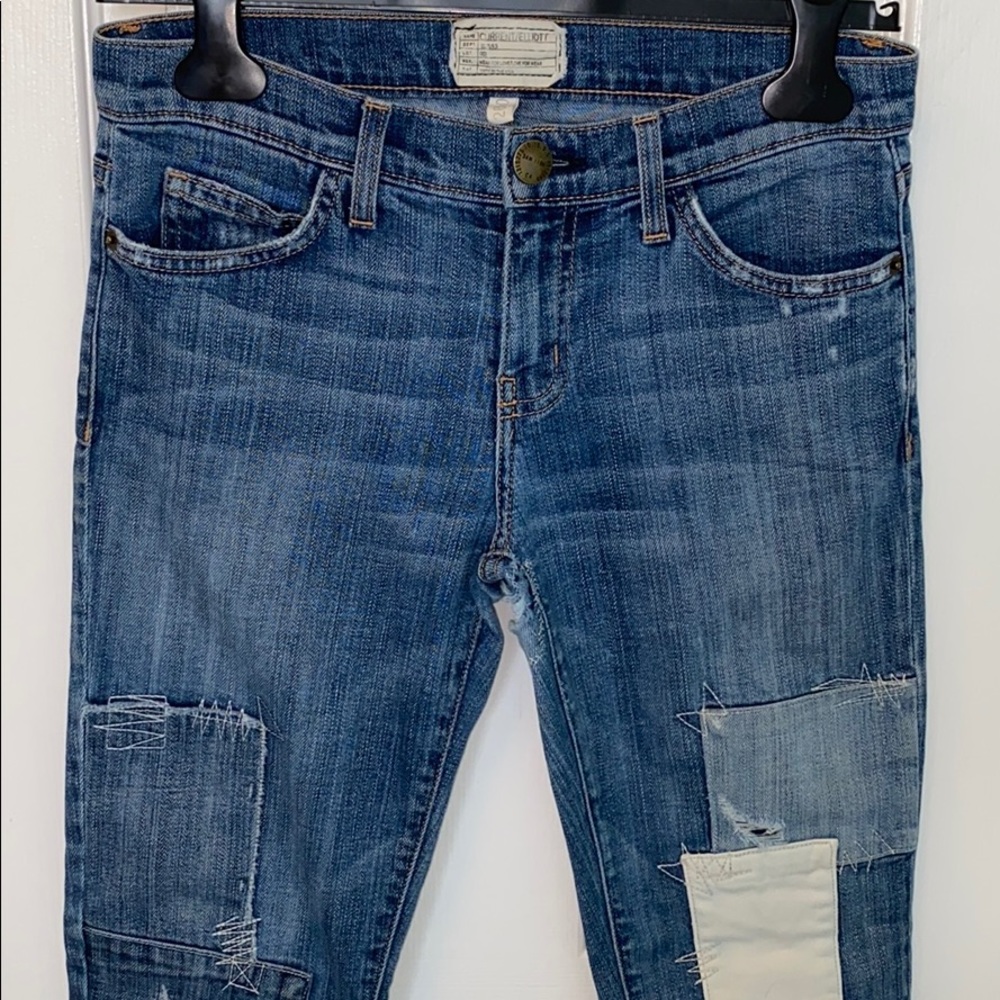 Current Elliott The Stiletto Patchwork Jeans - image 6